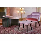 Design sofabord med 2 runde toppe i Gres Made in Italy - Stockholm Viadurini