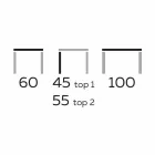 Design sofabord med 2 runde toppe i Gres Made in Italy - Stockholm Viadurini