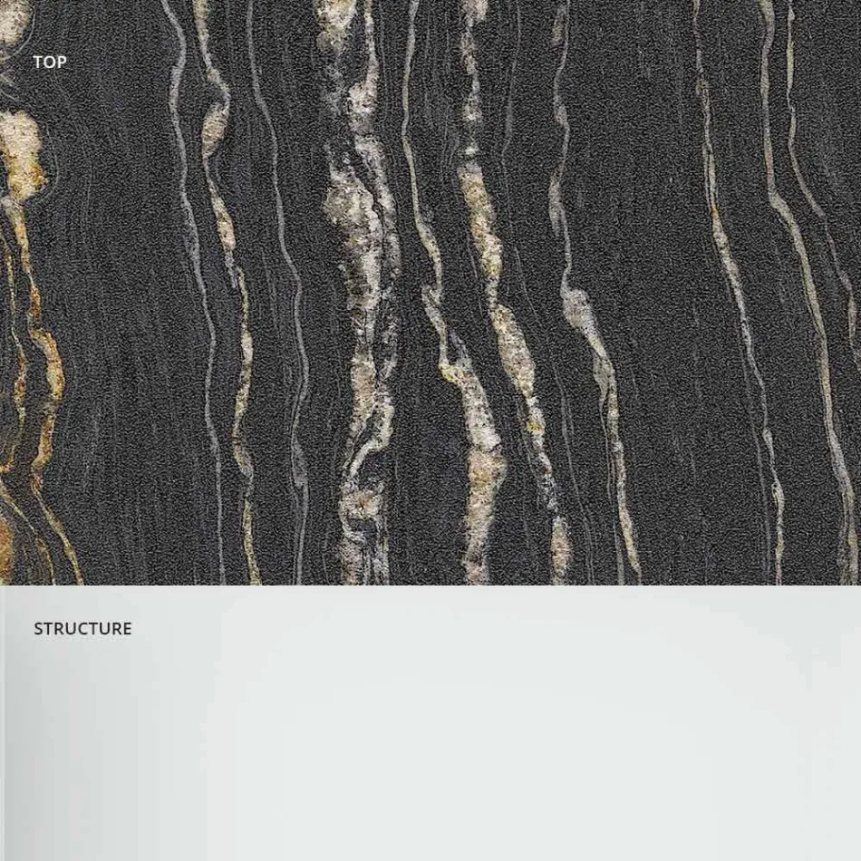 Design sofabord i marmor med glasbase fremstillet i Italien - Molino Viadurini