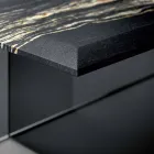 Design sofabord i marmor med glasbase fremstillet i Italien - Molino Viadurini