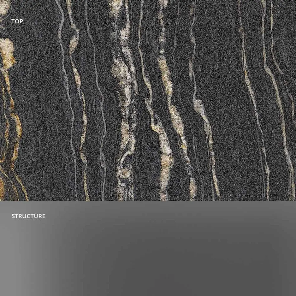 Design sofabord i marmor med glasbase fremstillet i Italien - Molino Viadurini