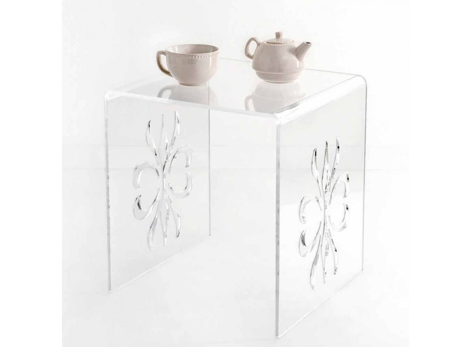 Design sofabord i Mandas gennemsigtig plexiglas Viadurini