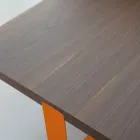 Luksus sofabord i farvet metal og træplade - Anacleto Viadurini