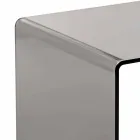 Sofabord røget moderne 40x40cm Terry Small, lavet i Italien Viadurini