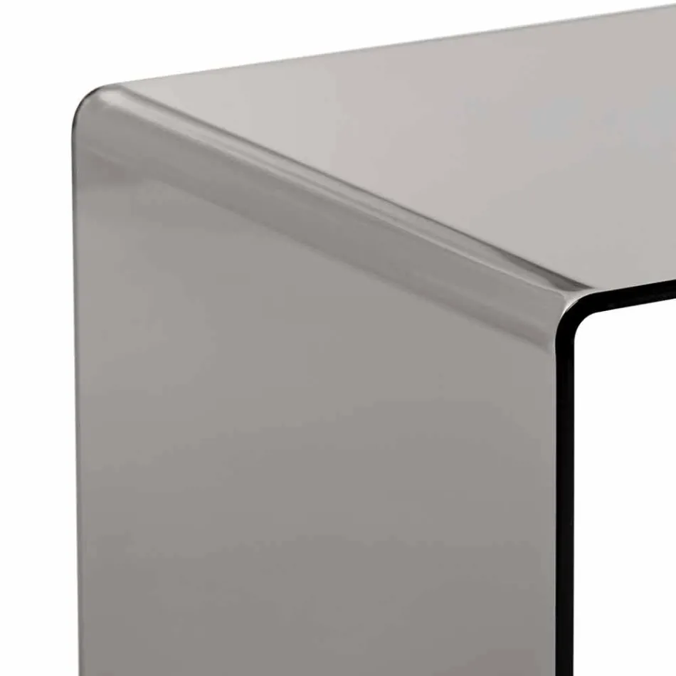 Sofabord røget moderne 40x40cm Terry Small, lavet i Italien Viadurini