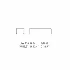 Sofabord i forkromet stål med lamineret top lavet i Italien - Ariete Viadurini