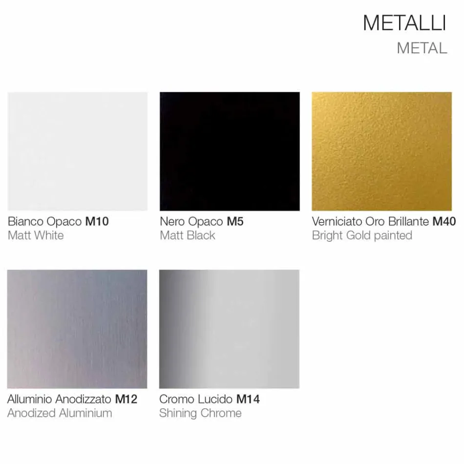 Sofabord i ekstra klart krystal og metal fremstillet i Italien - Livigno Viadurini