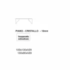 Sofabord i ekstra klar gennemsigtig krystal fremstillet i Italien - Lithium Viadurini