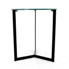 Sofabord i stentøj med stålunderlag Fremstillet i Italien - Aspira Viadurini