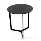 Sofabord i stentøj med stålunderlag Fremstillet i Italien - Aspira Viadurini