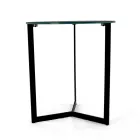 Sofabord i stentøj med stålunderlag Fremstillet i Italien - Aspira Viadurini