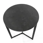 Sofabord i stentøj med stålunderlag Fremstillet i Italien - Aspira Viadurini