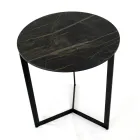 Sofabord i stentøj med stålunderlag Fremstillet i Italien - Aspira Viadurini