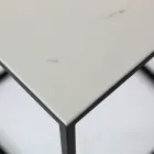 Sofabord af stentøj og stålunderstell lavet i Italien - Birba Viadurini