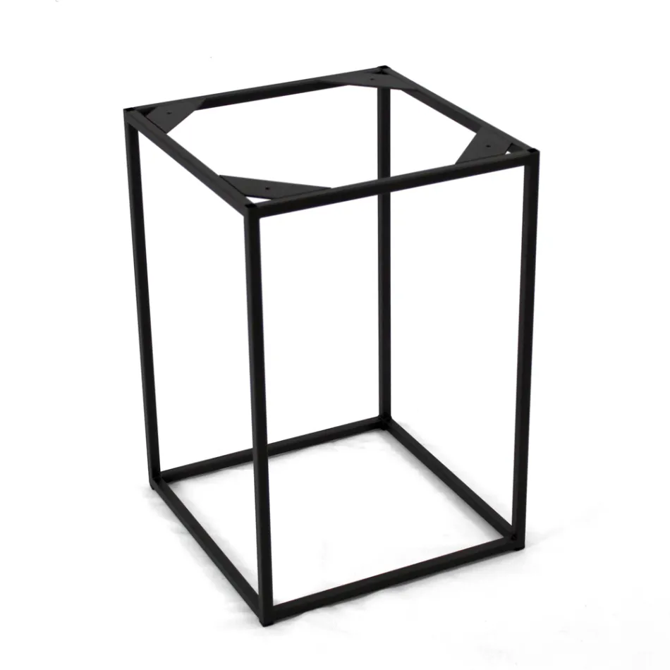 Sofabord af stentøj og stålunderstell lavet i Italien - Birba Viadurini