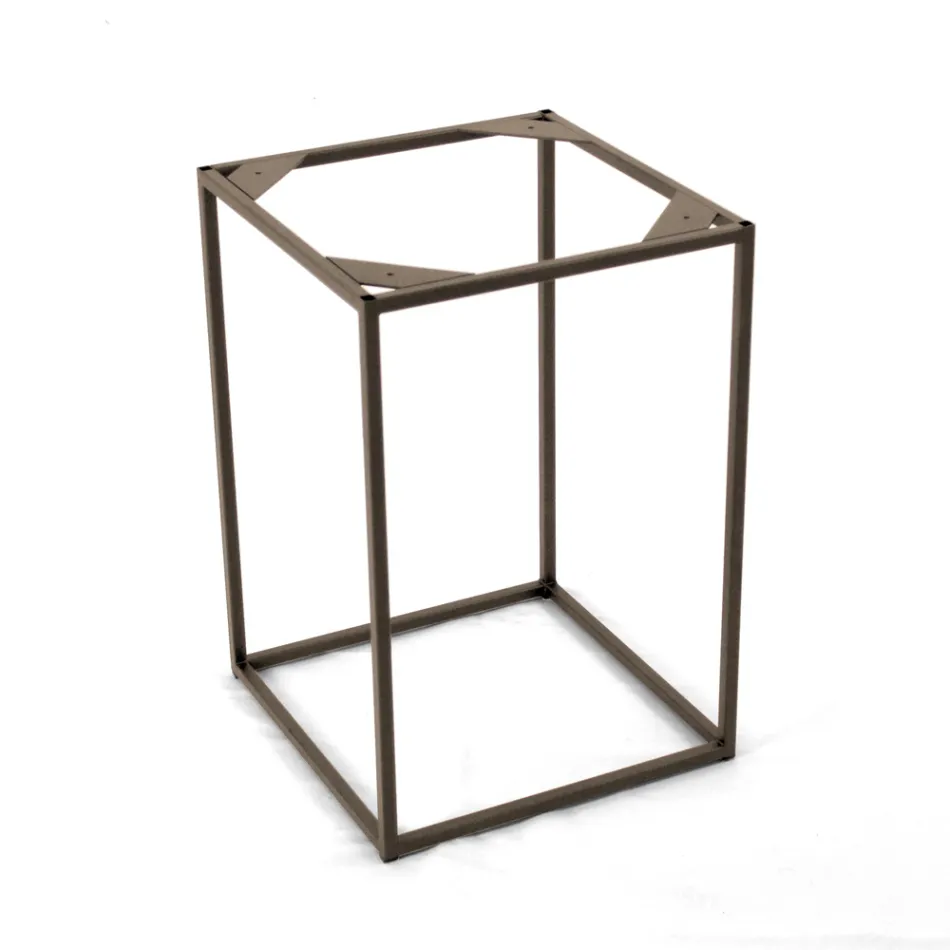 Sofabord af stentøj og stålunderstell lavet i Italien - Birba Viadurini