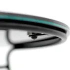 Sofabord i porcelæn Grès og rund base lavet i Italien - Tullia Viadurini