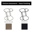 Sofabord i porcelæn Grès og rund base lavet i Italien - Tullia Viadurini