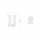 Metal sofabord med beholderbakke fremstillet i Italien - Numbo Viadurini