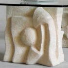 Moderne design sten og krystal sofabord Priamo-S Viadurini