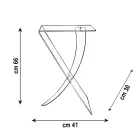 Sofabord i plexiglas fra Virgin Polymer Made in Italy - Elsa Viadurini