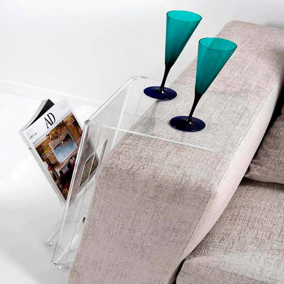 Sofabord i gennemsigtigt PMMA design Quero Vas Viadurini