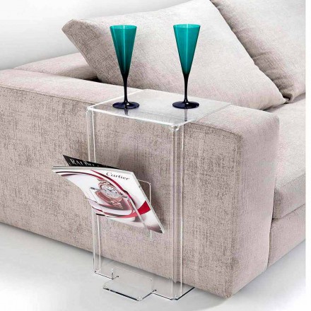 Sofabord i gennemsigtigt PMMA design Quero Vas Viadurini