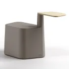 Sofabord i polyethylen og birketræ Fremstillet i Italien - Clio Viadurini