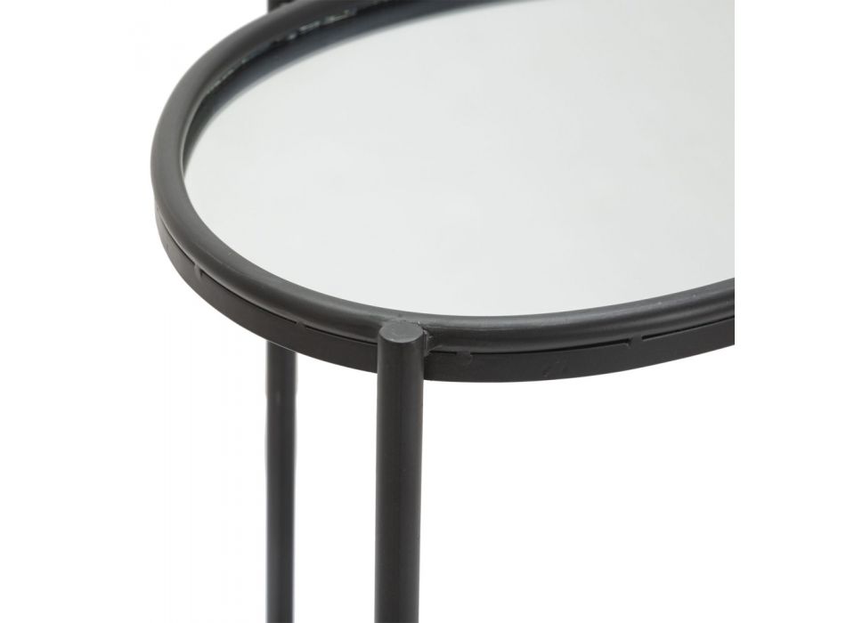 Spejls sofabord med sort jernstruktur - Archimede Viadurini