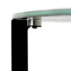 Sofabord af glas med stålbund lavet i Italien - Aspira Viadurini