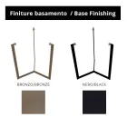 Sofabord af glas med stålbund lavet i Italien - Aspira Viadurini