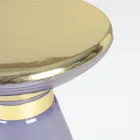 Sofabord i glas og elegant messingbelagt stål - Torige Viadurini