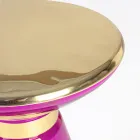 Sofabord i glas og elegant messingbelagt stål - Torige Viadurini