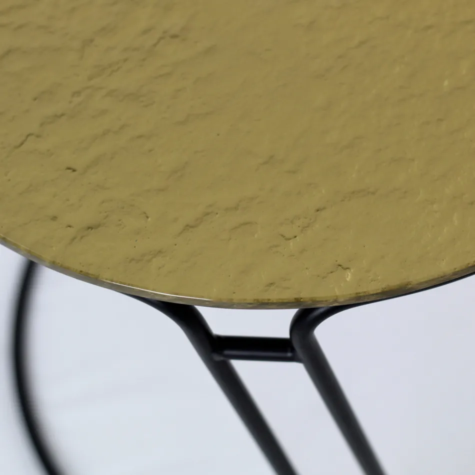 Glas sofabord og rund base lavet i Italien - Tullia Viadurini