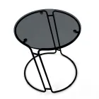 Glas sofabord og rund base lavet i Italien - Tullia Viadurini