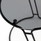 Glas sofabord og rund base lavet i Italien - Tullia Viadurini