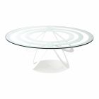 Sofabord i glas og hvidt jern eller skifer fremstillet i Italien - Olfeo Viadurini