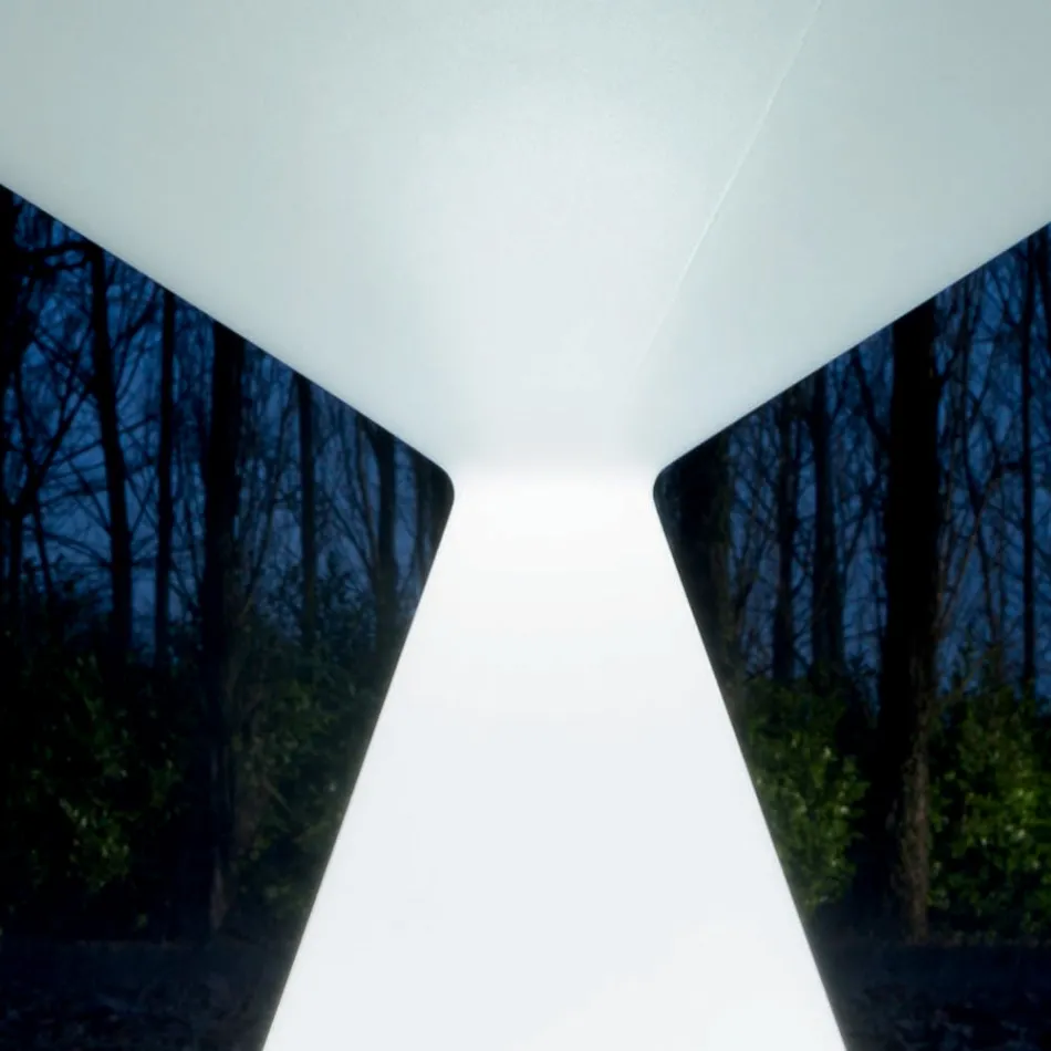 Lyst sofabord med hvidt polyethylenbetræk - Akut Viadurini