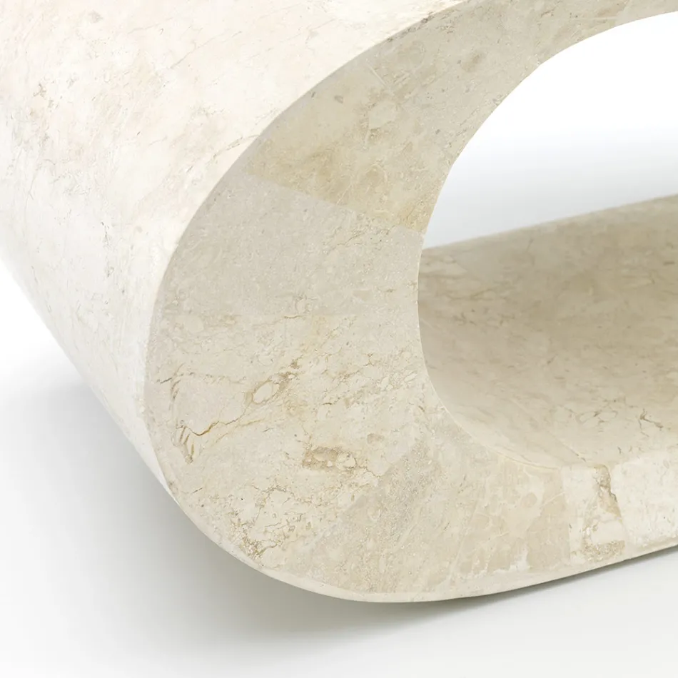 Fossil Stone Sofabord / TV Stand - Jasper Viadurini