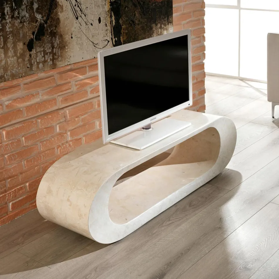 Fossil Stone Sofabord / TV Stand - Jasper Viadurini