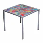 Moderne kaffe metal 50x50cm stue Nina, lavet i Italien Viadurini