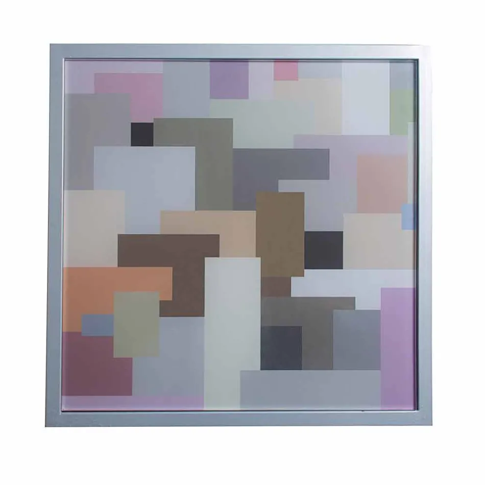 Moderne kaffe metal 50x50cm stue Nina, lavet i Italien Viadurini