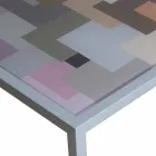 Moderne kaffe metal 50x50cm stue Nina, lavet i Italien Viadurini