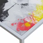 Moderne kaffe metal 50x50cm stue Nina, lavet i Italien Viadurini