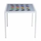 Moderne kaffe metal 50x50cm stue Nina, lavet i Italien Viadurini