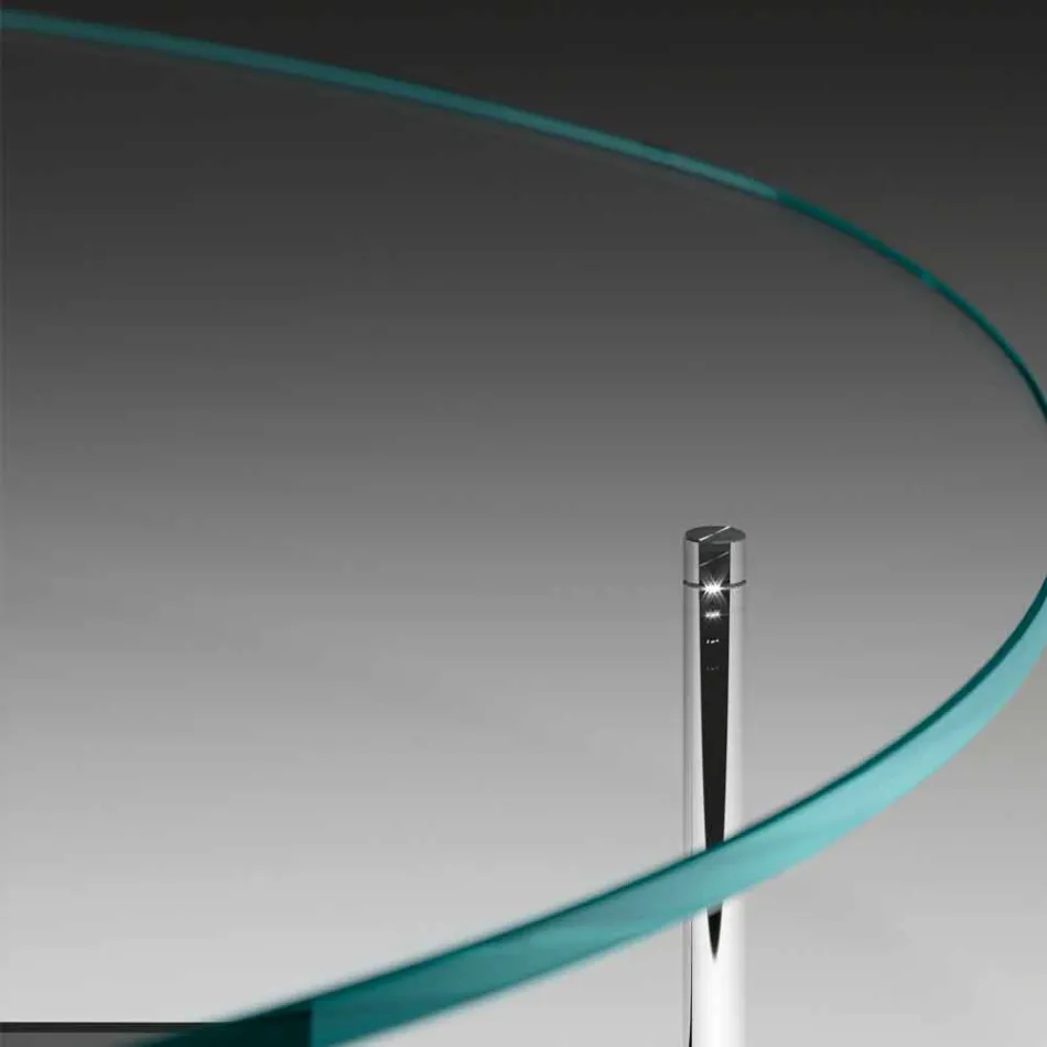 Moderne sofabord med glasplade Fremstillet i Italien - Cinci Viadurini