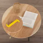 Moderne sofabord med rund asketop Fremstillet i Italien - Velino Viadurini