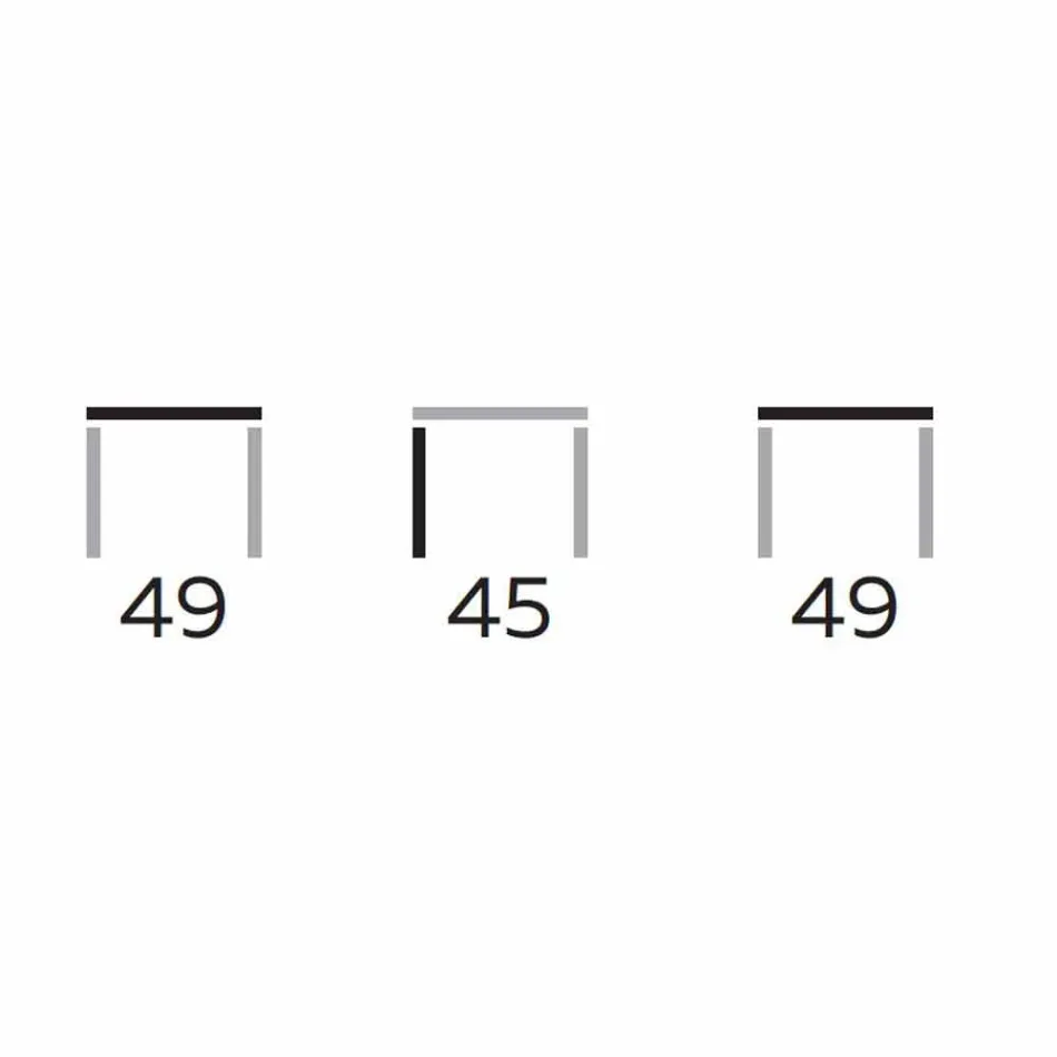 Moderne sofabord med rund top i Gres Made in Italy - Stuttgart Viadurini
