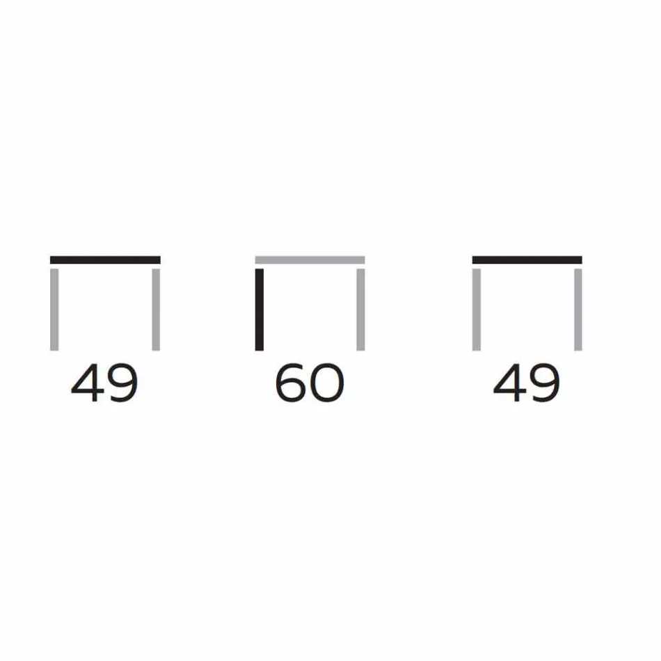 Moderne sofabord med rund top i Gres Made in Italy - Stuttgart Viadurini