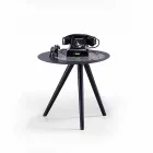 Moderne sofabord med rund top i Gres Made in Italy - Stuttgart Viadurini